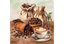 ti-flair Papierserviette 3-lagig Kaffee-Motiv Braun Beige 33x33cm 20 Stück Bild 2