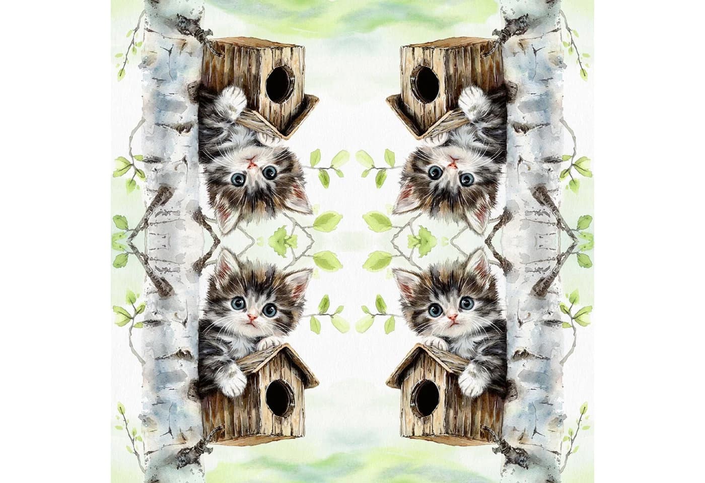 ti-flair Papierservietten 3-lagig Kätzchen Motiv 33x33cm 20 Stk
