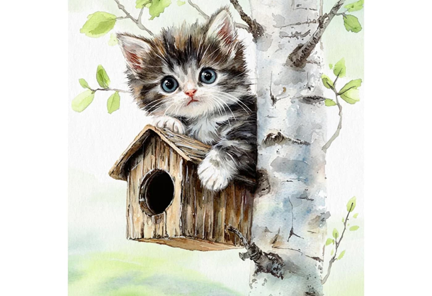 ti-flair Papierservietten 3-lagig Kätzchen Motiv 33x33cm 20 Stk - Bild 2