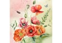 ti-flair Papierserviette 33x33cm 3-lagig Mohnblumen Motiv Bunt 20 Stück Bild 2