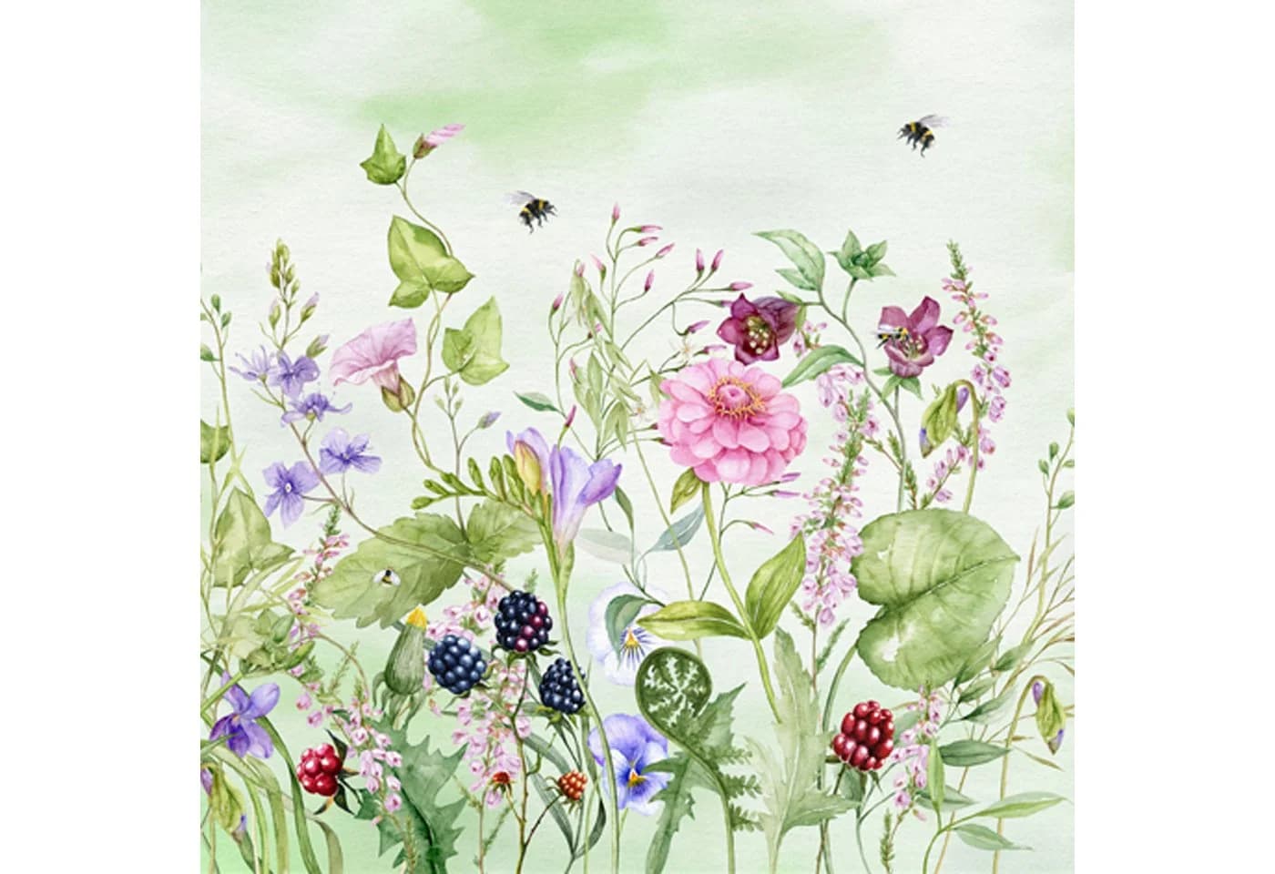 ti-flair Papierserviette 3-lagig Sommerblumenmotiv Bunt - Bild 2