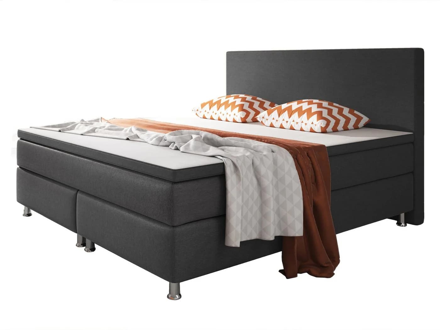 inter Boxspringbett Berlin mit 7-Zonen Taschenfederkern und Topper - Bild 2
