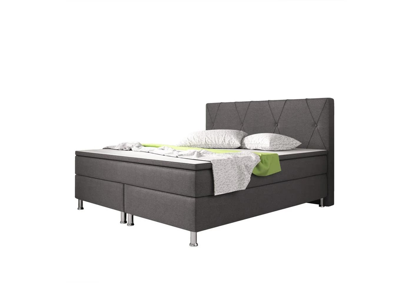 inter Boxspringbett Boston 140x200 cm 7-Zonen-Taschenfederkern - Bild 2