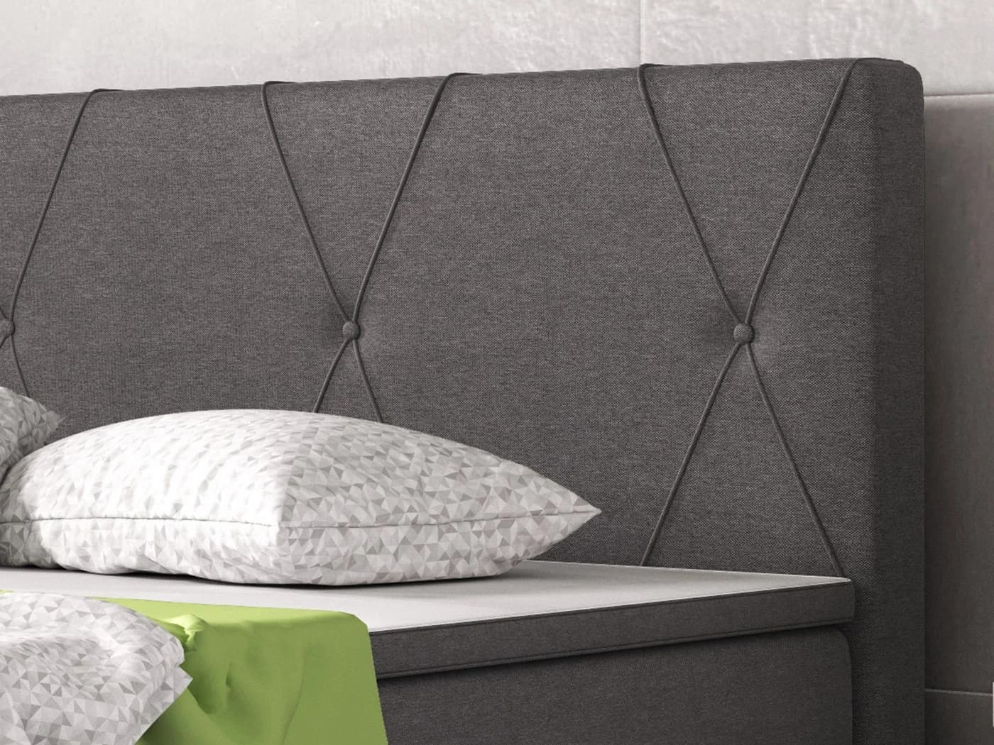 inter Boxspringbett Boston 140x200 cm 7-Zonen-Taschenfederkern - Bild 3