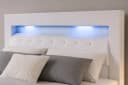 inter Boxspringbett Monaco Weiß mit LED und 7-Zonen Matratze Bild 3