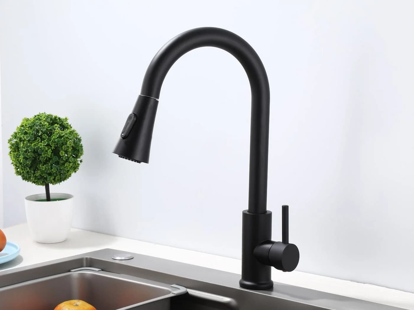 inter Küchenarmatur 360° Wasserhahn Schwarz GMF801 - Bild 4