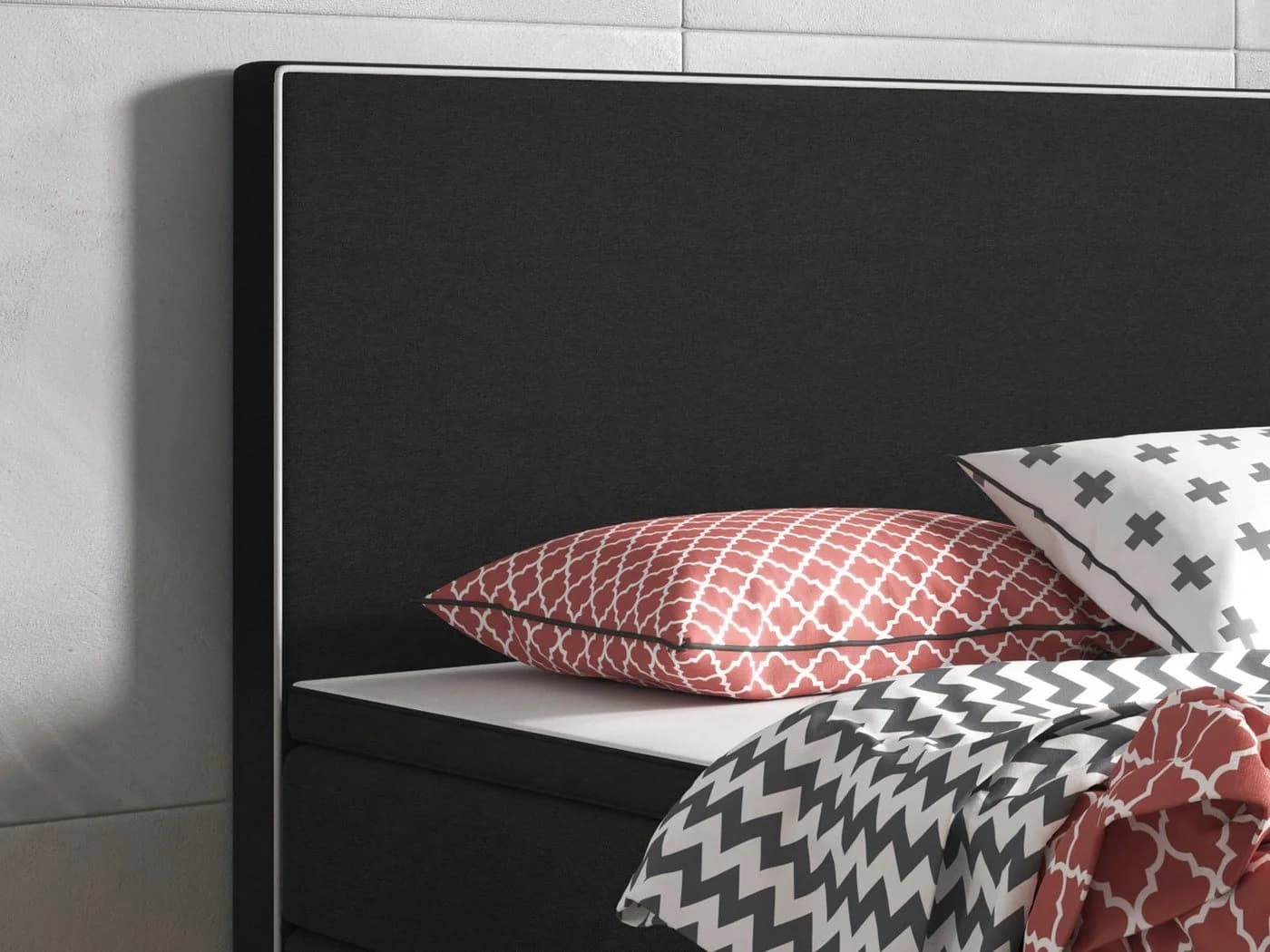 inter Boxspringbett King S 180x200 cm 7-Zonen-Taschenfederkern - Bild 3
