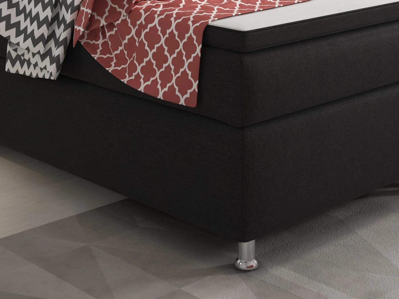 inter Boxspringbett King S 180x200 cm 7-Zonen-Taschenfederkern - Bild 4