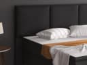 inter Boxspringbett Oslo Schwarz Kunstleder mit Matratzen und Topper Bild 3