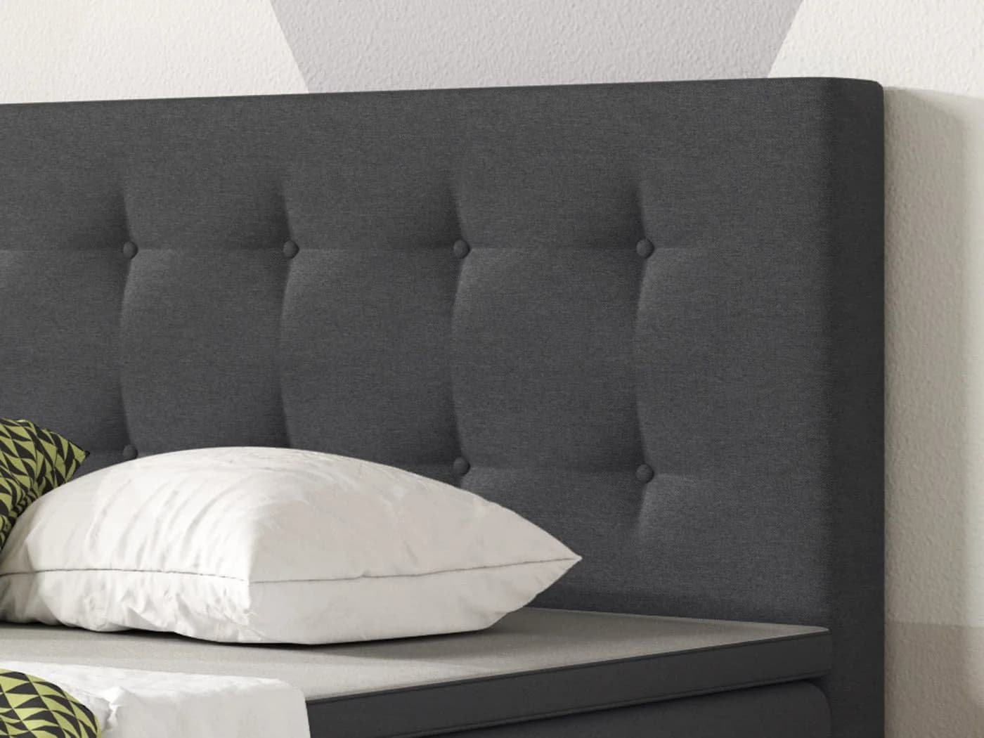 inter Boxspringbett K-01 Schlafzimmerbett 180x200 cm inkl. Topper und Matratzen - Bild 4