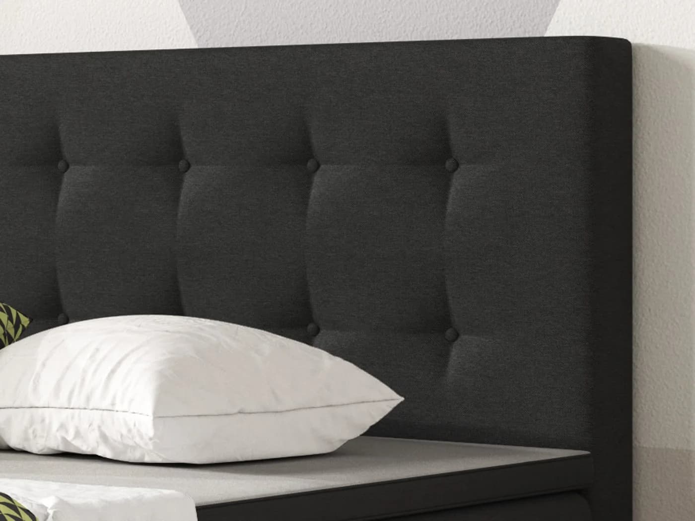 inter Boxspringbett K-01 Schlafzimmerbett 180x200 cm inkl. Topper und Matratzen - Bild 4