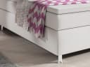 inter Boxspringbett Oxford 180x200 cm Weiß mit Topper Bild 4