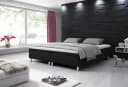 inter Boxbett 180x200 Schwarz Kunstleder mit Bettkasten Bild 2