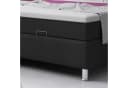inter Boxbett 180x200 Schwarz Kunstleder mit Bettkasten Bild 3
