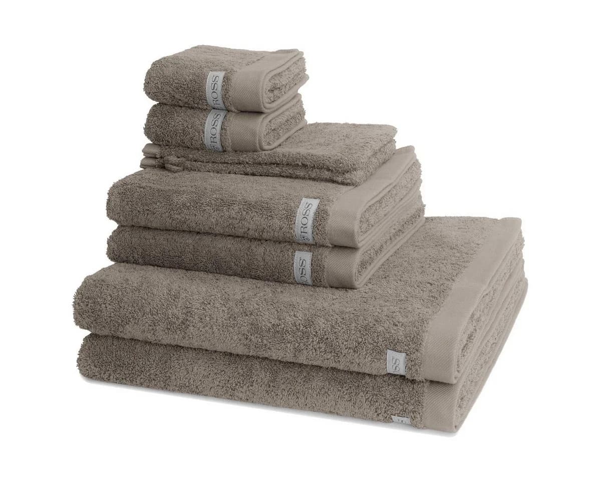 ROSS Handtuch Set Sinfonie 8-tlg. Grau Walkfrottee Baumwolle - Bild 2
