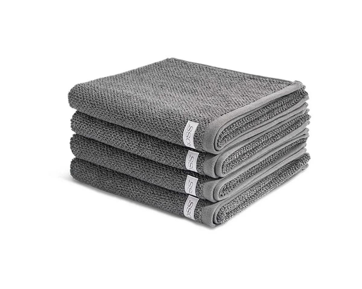 ROSS Handtuch Set Selection 4-tlg. Frottee Bio-Baumwolle Schiefer - Bild 2