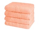 ROSS Handtuch Set 4-tlg. Peach Pink Walkfrottee Baumwolle Bild 2