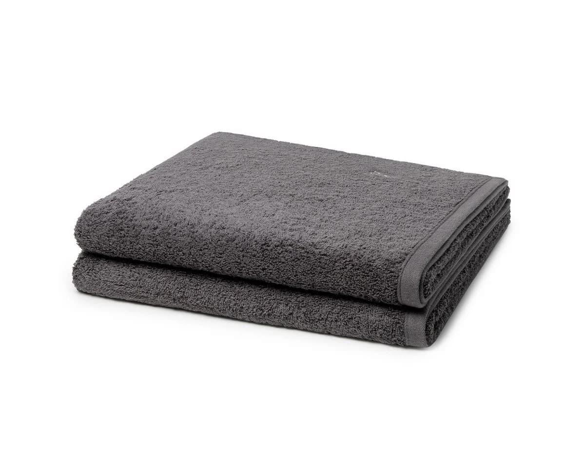ROSS Handtuch Set Vita Walkfrottee Grau 2x Duschtuch - Bild 2