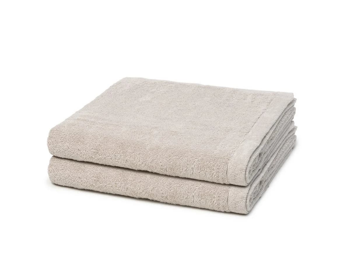 Cawö Handtuch Set Lifestyle Walkfrottee 2x Duschtuch Beige - Bild 2