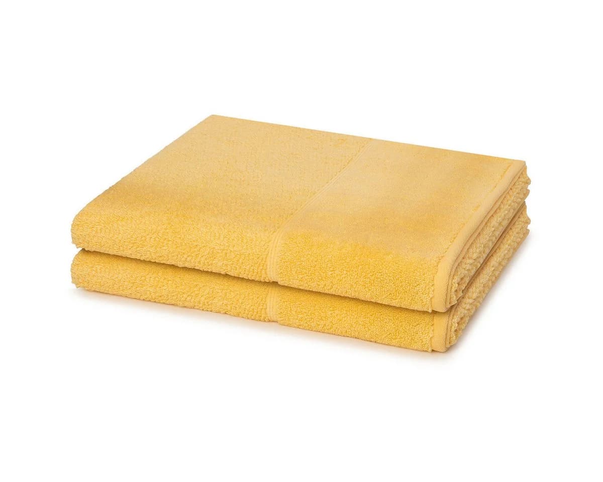 Möve for frottana Handtuch Set Pearl Walkfrottee 2x Duschtuch Maize - Bild 2