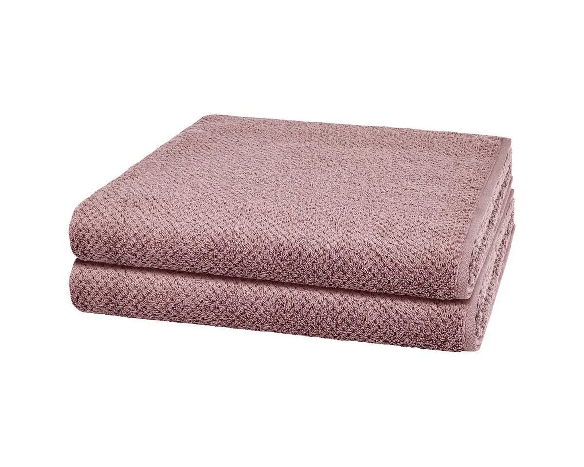 Cawö Handtuch Set Pure 2-tlg. Duschtuch Baumwolle Rosa - Bild 2