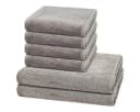 Cawö Handtuch Set Pure 6-tlg. Grau Walkfrottee Bild 2