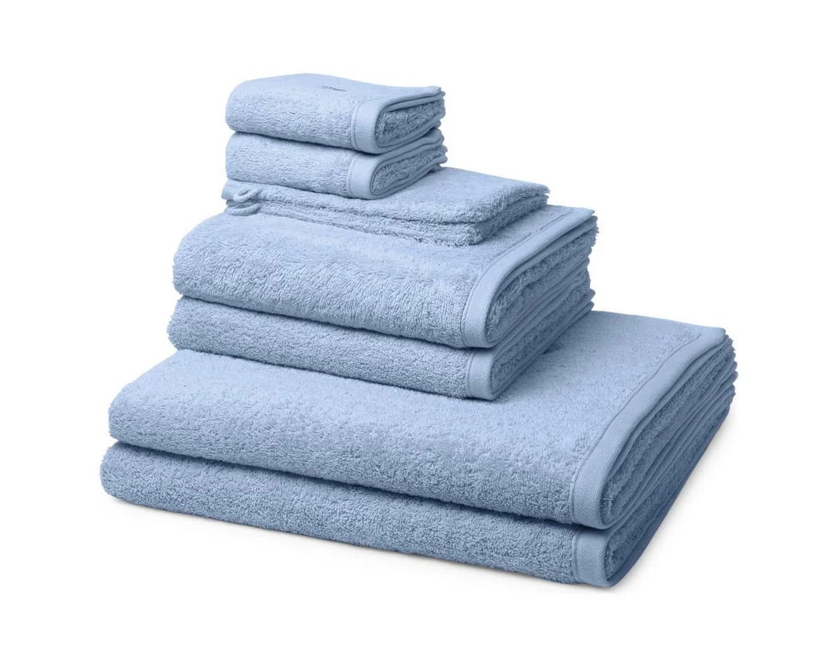 ROSS Handtuch Set Vita 8-tlg. Walkfrottee Baumwolle Blau - Bild 2