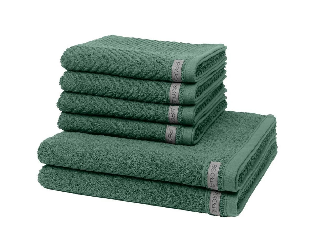 ROSS Handtuch Set Smart 6-tlg. Frottee Uni Modern - Bild 2