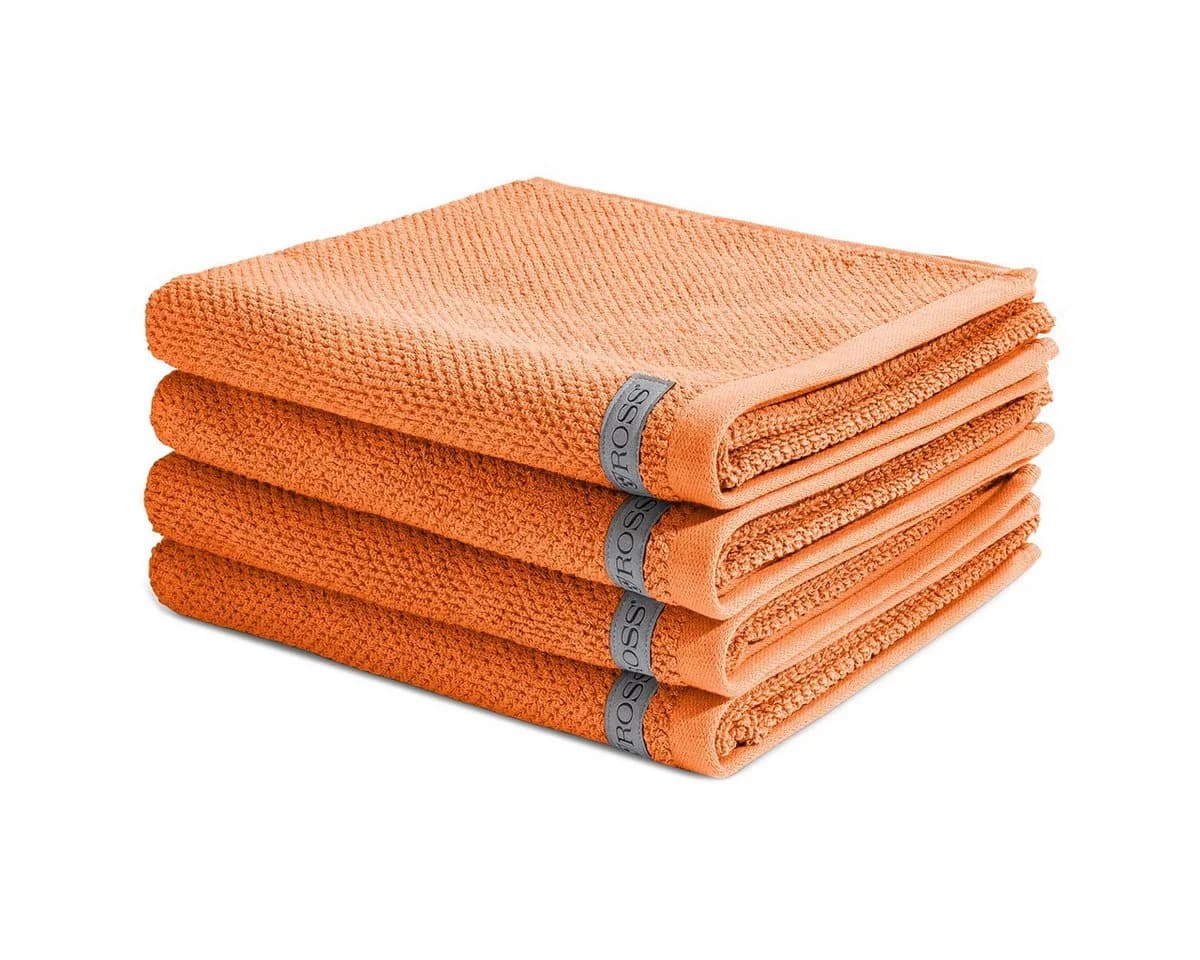 ROSS Handtuch Set Selection 4-tlg. Orange Frottee Baumwolle - Bild 2