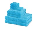 ROSS Handtuch Set Carre 8-tlg. Ozean Blau Walkfrottee Baumwolle Bild 2