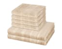 Cawö Handtuch Set Noblesse 6-tlg. Sand Walkfrottee Baumwolle Bild 2