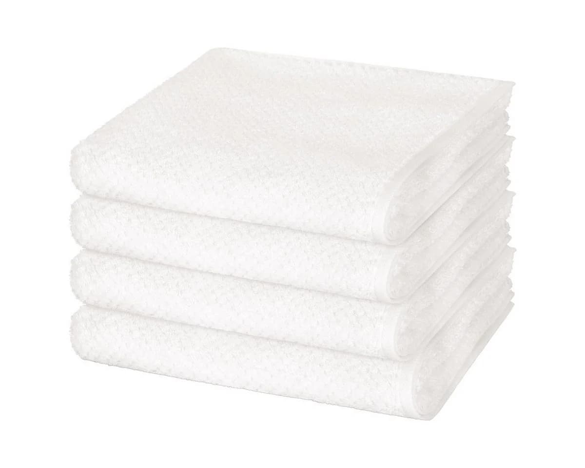 Cawö Handtuch Set Pure 4-tlg. Weiß Baumwolle Frottee - Bild 2