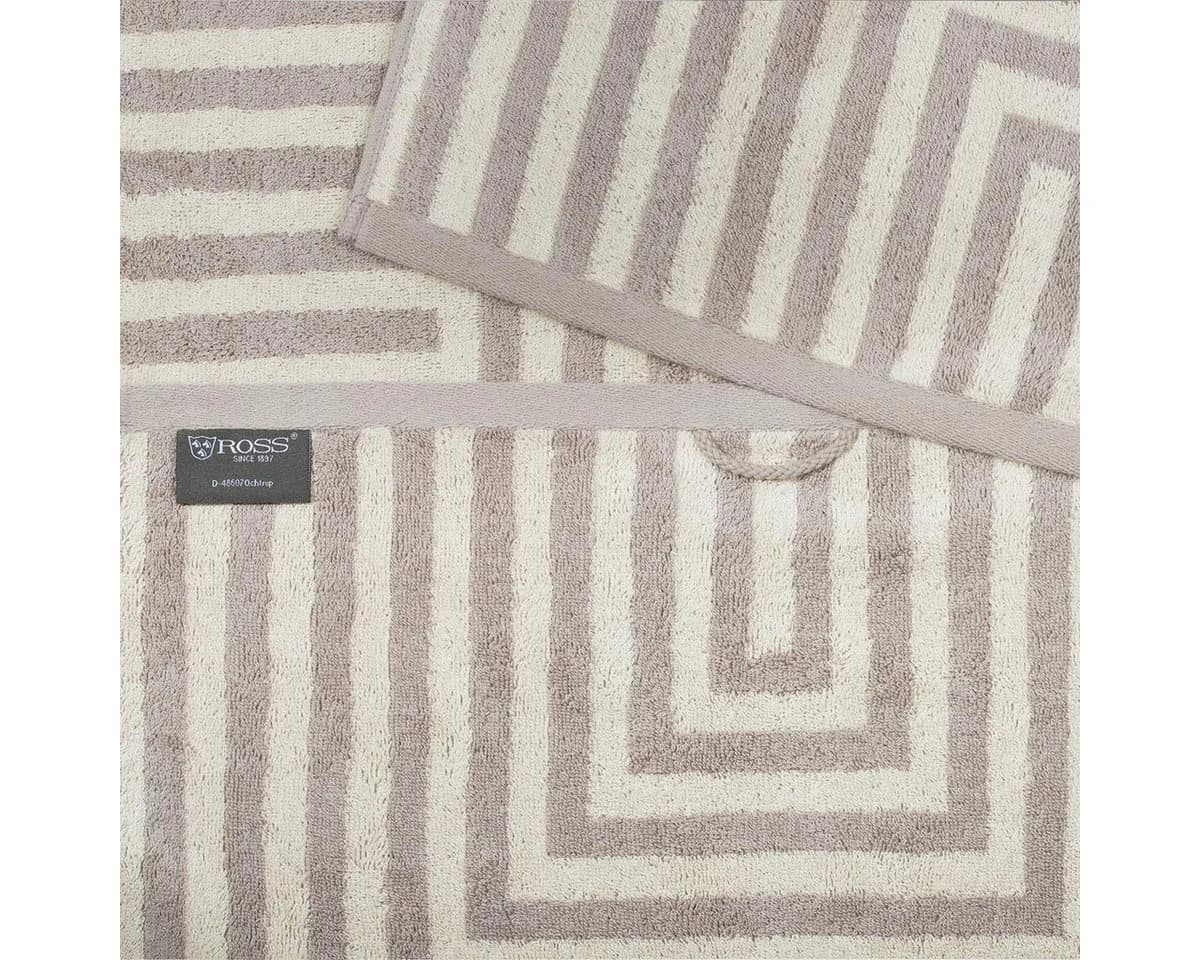 ROSS Handtuch Set Grafik Frottee 6-tlg. Grau/Beige Baumwolle - Bild 3