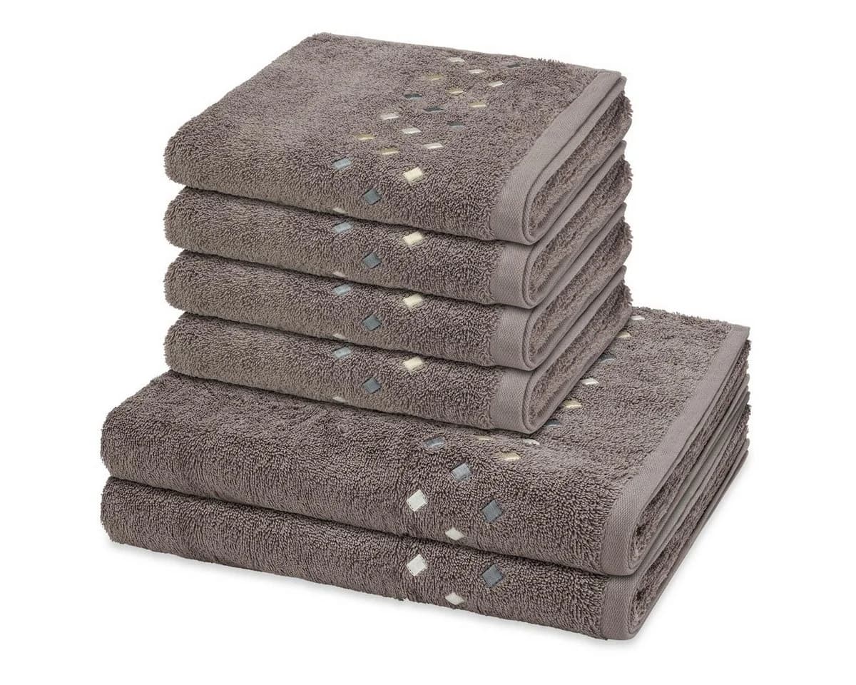 ROSS Handtuch Set Stoneline Grau Frottee 6-tlg. Spar-Set - Bild 2