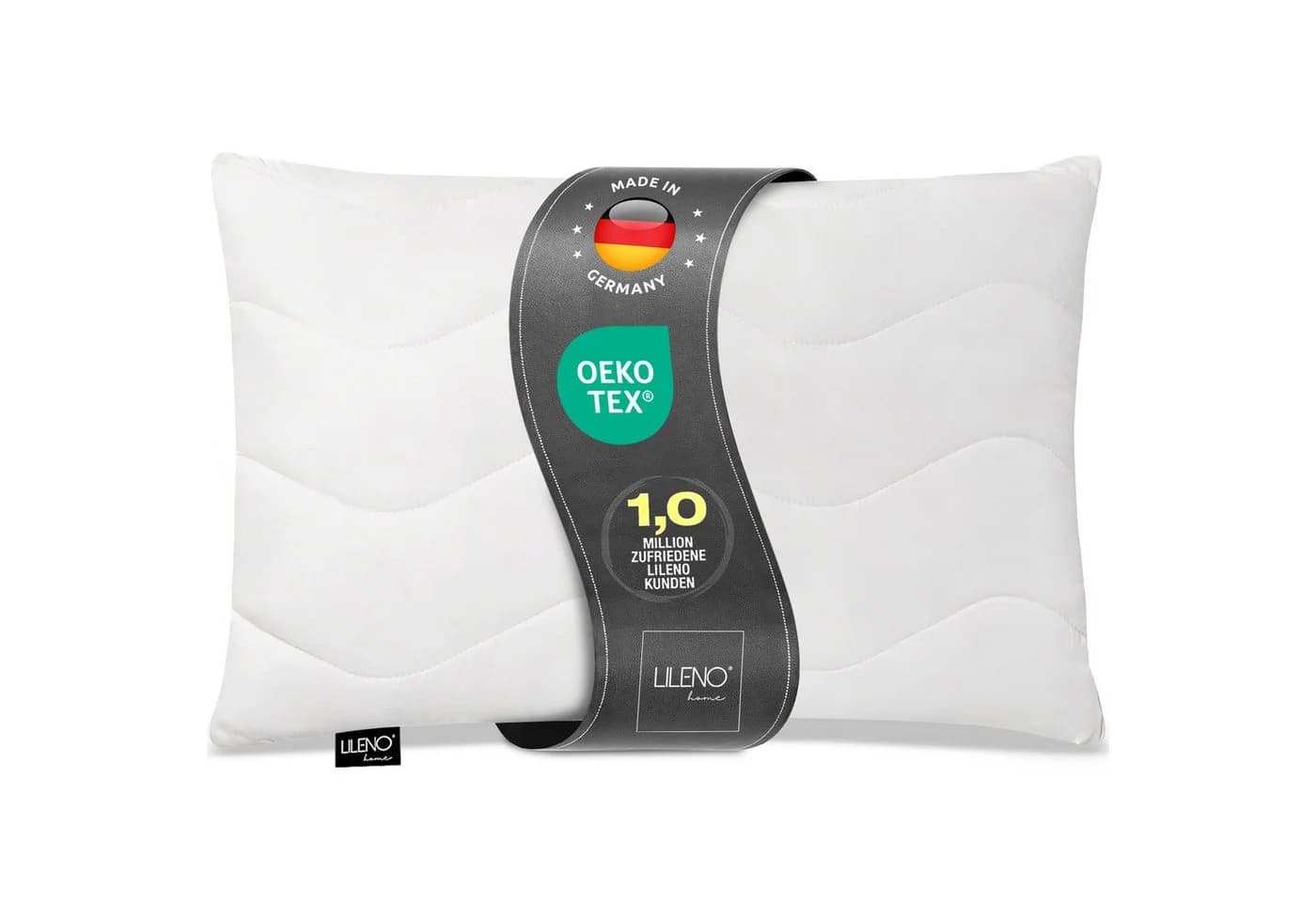 LILENO HOME Kopfkissen Gesteppt Made in Germany Allergikergeeignet - Bild 2