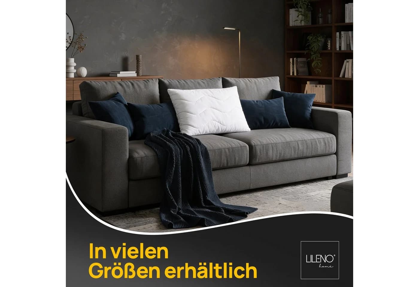 LILENO HOME Kopfkissen Gesteppt Made in Germany Allergikergeeignet - Bild 5