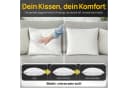 LILENO HOME Kopfkissen 40x40 cm - Made in Germany - Allergikergeeignet Bild 1
