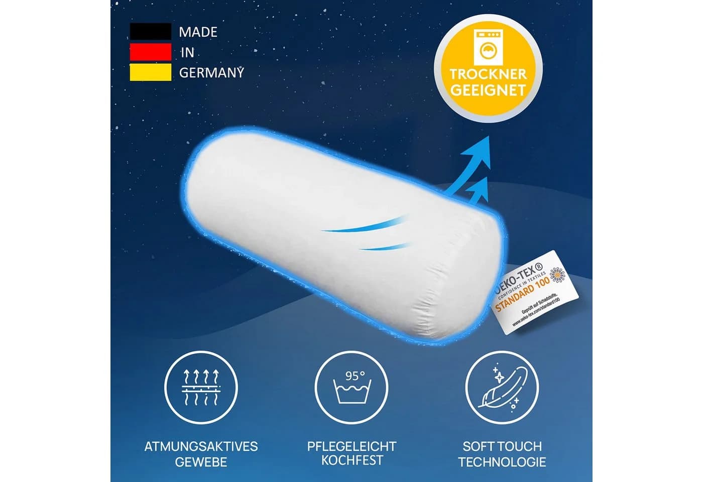 LILENO HOME Microfaserkissen 100% Polyester Allergikergeeignet - Bild 3