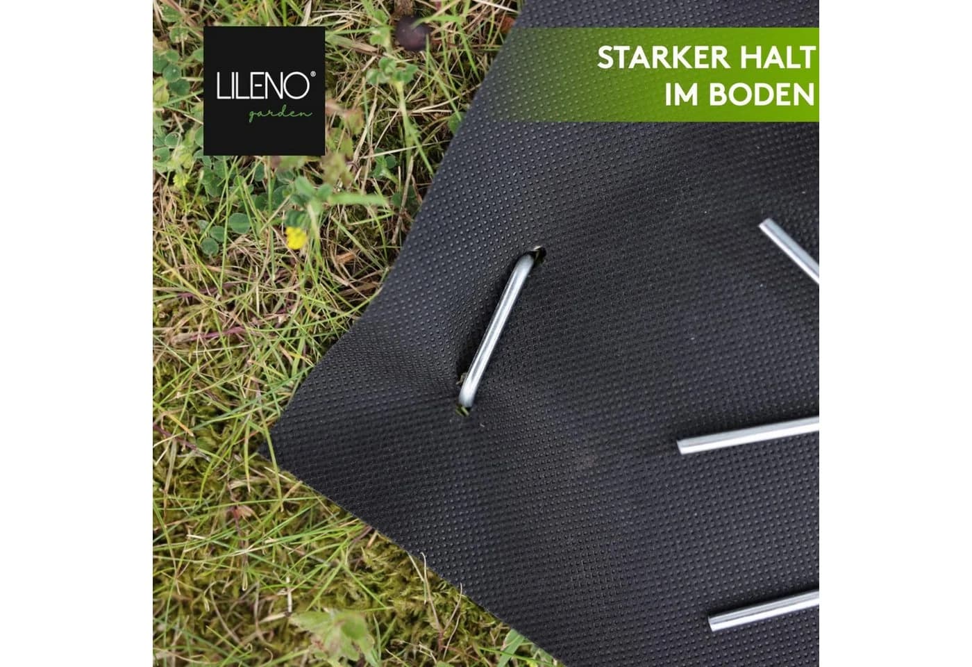 LILENO HOME Erdnägel 50 Stk. 14x3 cm - Erdanker für Vlies & Zelte