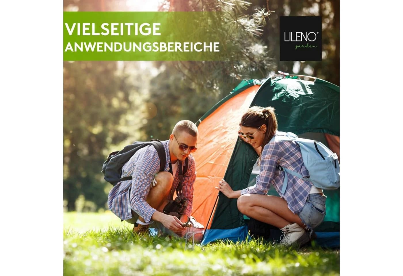 LILENO HOME Erdnägel 50 Stk. 14x3 cm - Erdanker für Vlies & Zelte - Bild 5