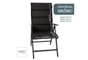 LILENO HOME Hochlehnerauflage 2er Set Anthrazit waschbar Bild 1