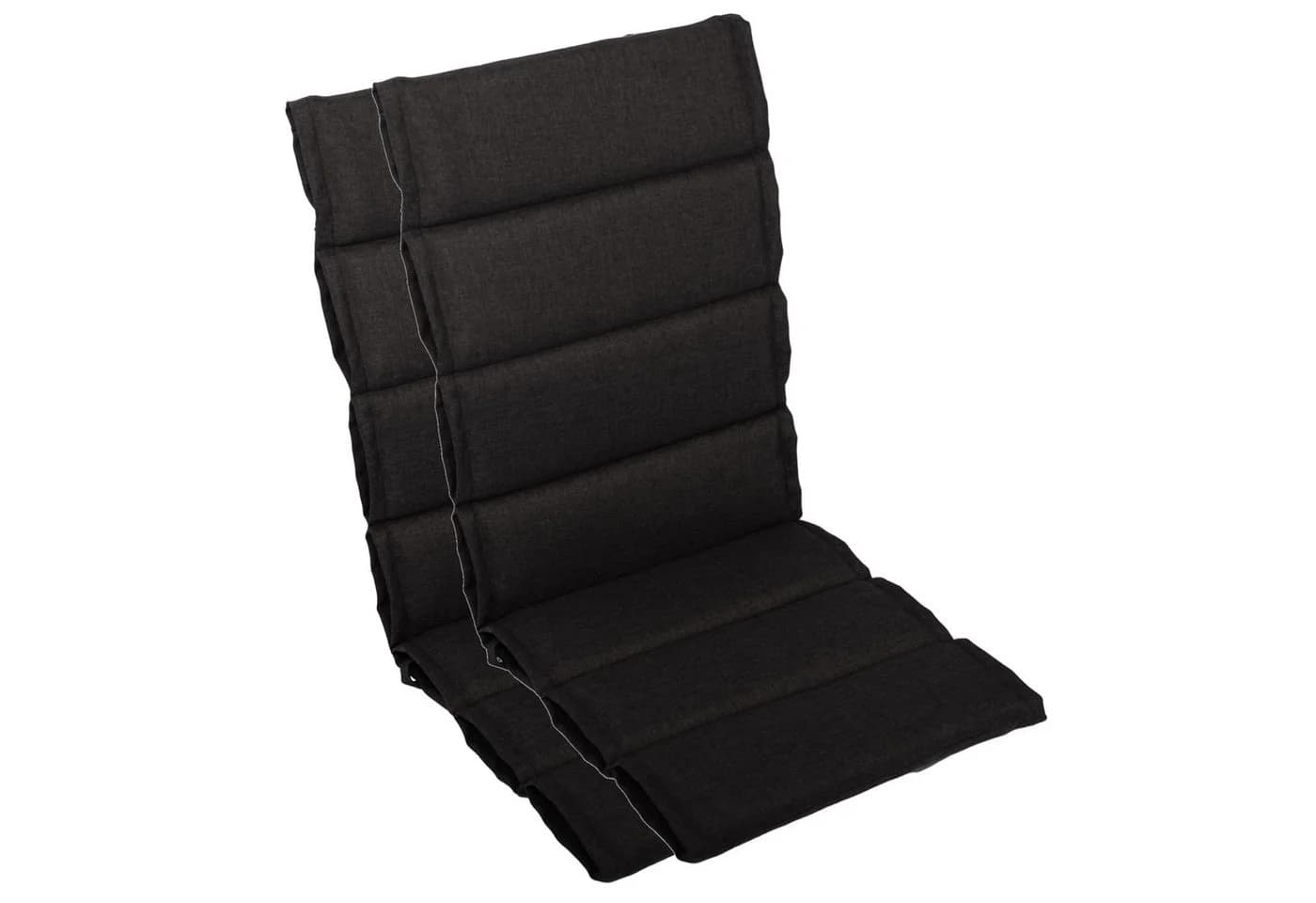 LILENO HOME Hochlehnerauflage 2er Set Anthrazit waschbar - Bild 2