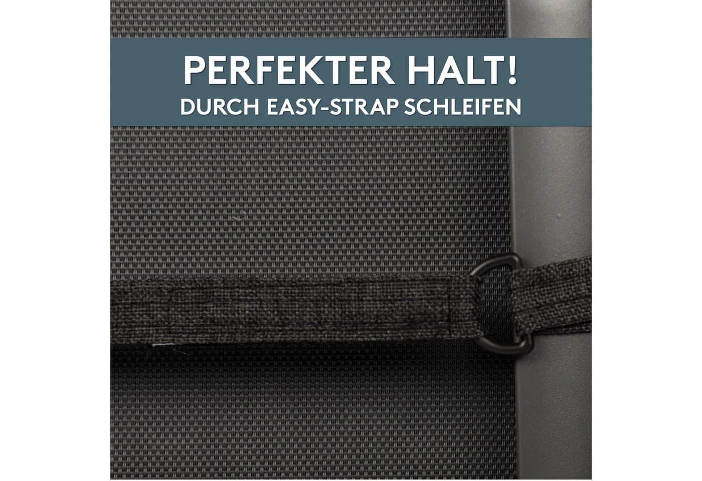 LILENO HOME Hochlehnerauflage 2er Set Anthrazit waschbar - Bild 5