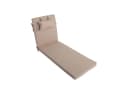 LILENO HOME Liegenauflage mit Kopfkissen Taupe für Rollliegen Bild 2