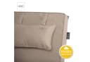 LILENO HOME Hochlehnerauflage mit Kopfkissen Taupe Sitzpolster waschbar Bild 4