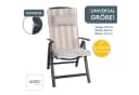 LILENO HOME Hochlehnerauflage mit Kopfkissen Beige Bild 1