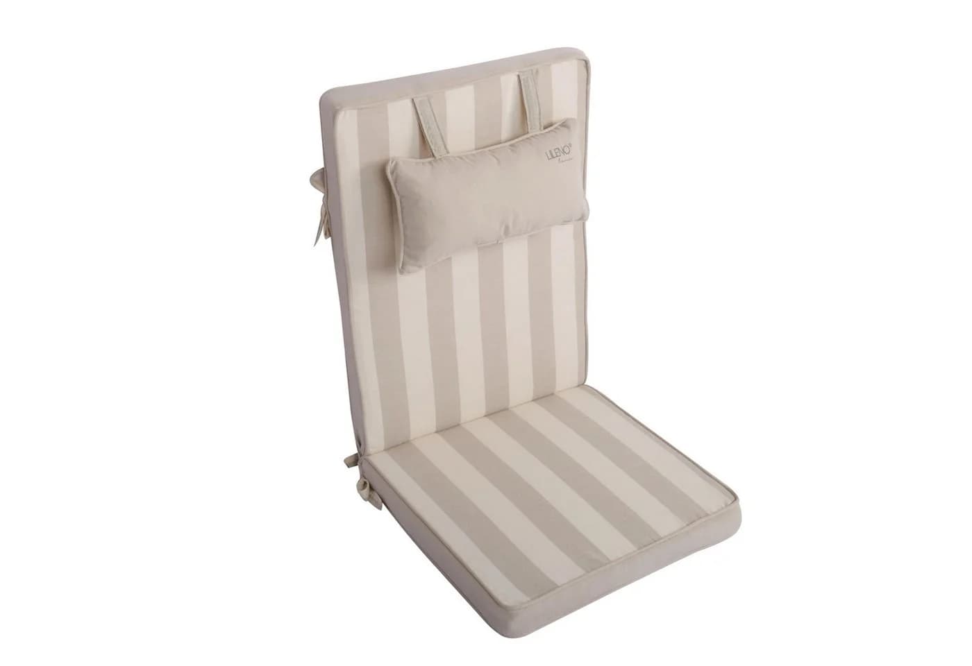 LILENO HOME Hochlehnerauflage mit Kopfkissen Beige - Bild 2