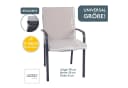 LILENO HOME Polsterauflage Niedriglehner Creme Sitzpolster waschbar Bild 1