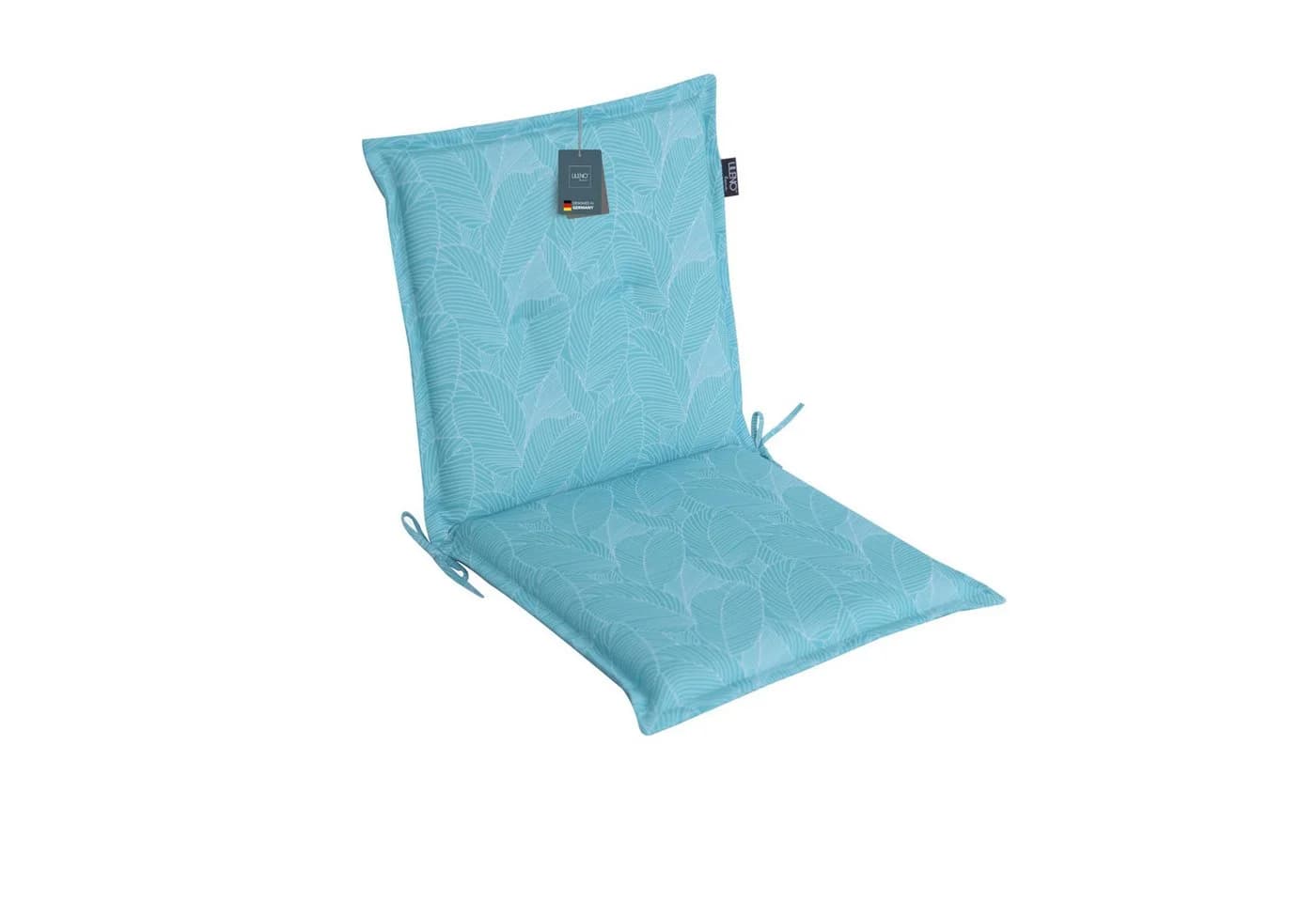LILENO HOME Polsterauflage Niedriglehner Blätter Aqua - Bild 2