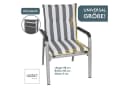 LILENO HOME Polsterauflage Niedriglehner Grau 2er Set waschbar Bild 1